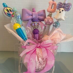 Colorful Decorative Pens with Charms